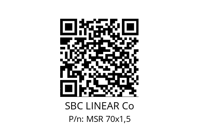   SBC LINEAR Co MSR 70x1,5