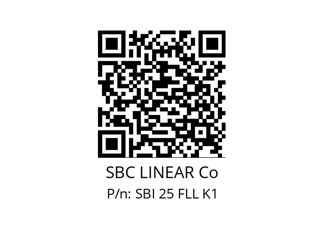   SBC LINEAR Co SBI 25 FLL K1