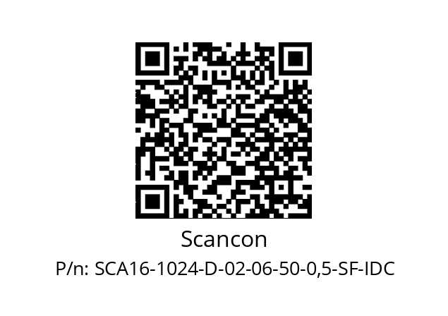   Scancon SCA16-1024-D-02-06-50-0,5-SF-IDC