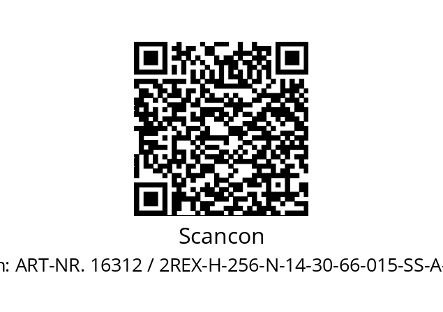   Scancon ART-NR. 16312 / 2REX-H-256-N-14-30-66-015-SS-A-01