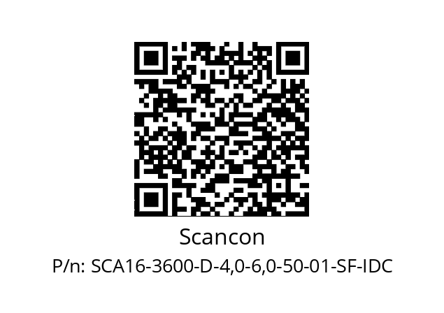   Scancon SCA16-3600-D-4,0-6,0-50-01-SF-IDC