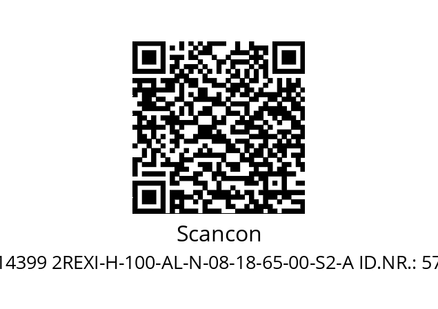   Scancon 14399 2REXI-H-100-AL-N-08-18-65-00-S2-A ID.NR.: 577501