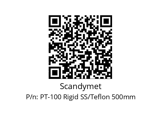   Scandymet PT-100 Rigid SS/Teflon 500mm