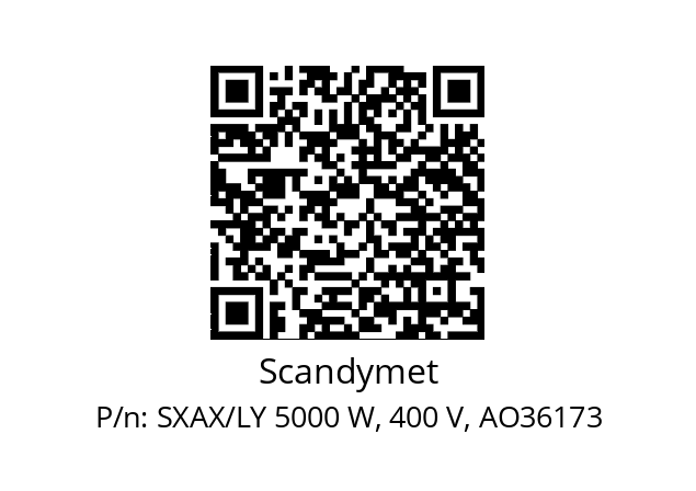   Scandymet SXAX/LY 5000 W, 400 V, AO36173