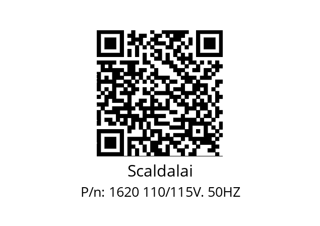   Scaldalai 1620 110/115V. 50HZ