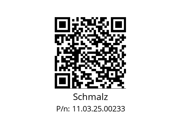   Schmalz 11.03.25.00233