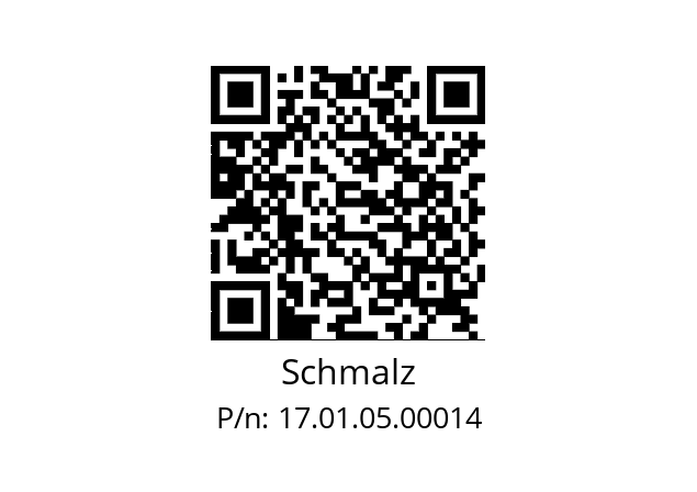   Schmalz 17.01.05.00014