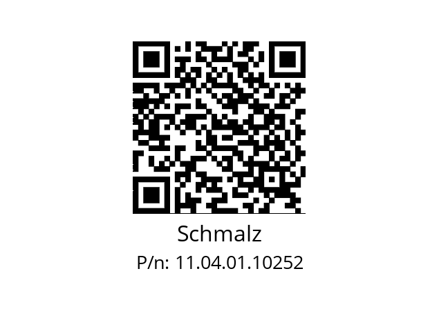   Schmalz 11.04.01.10252