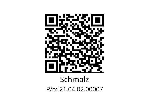   Schmalz 21.04.02.00007