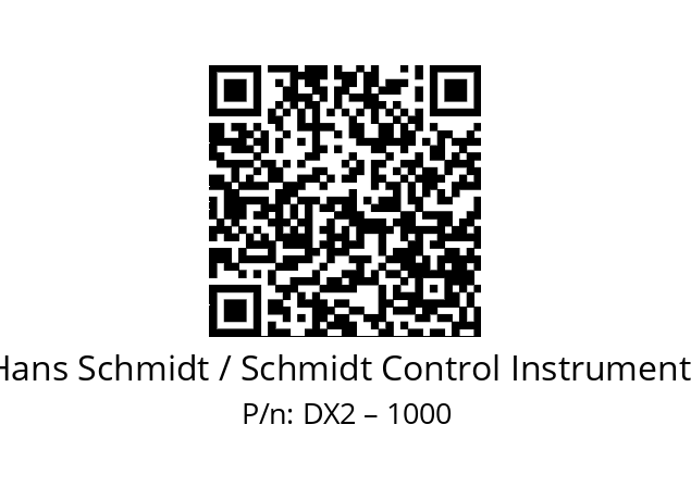   Hans Schmidt / Schmidt Control Instruments DX2 – 1000