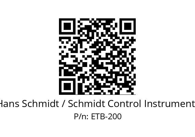   Hans Schmidt / Schmidt Control Instruments ETB-200