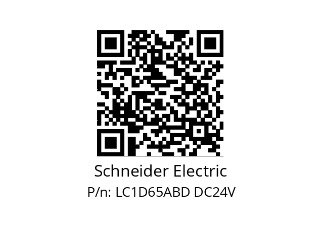   Schneider Electric LC1D65ABD DC24V