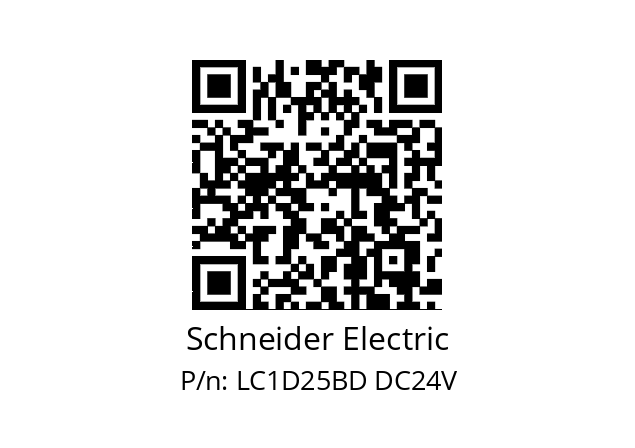   Schneider Electric LC1D25BD DC24V