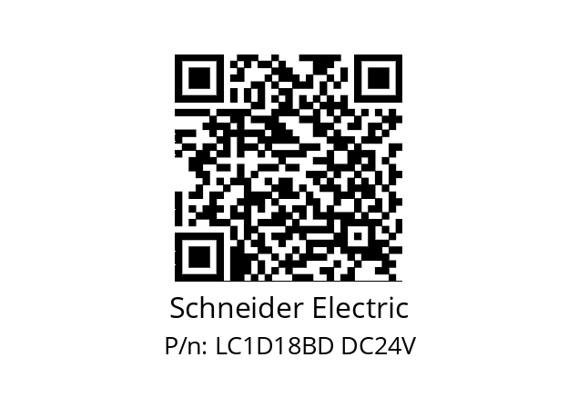   Schneider Electric LC1D18BD DC24V