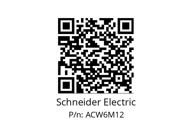   Schneider Electric ACW6M12