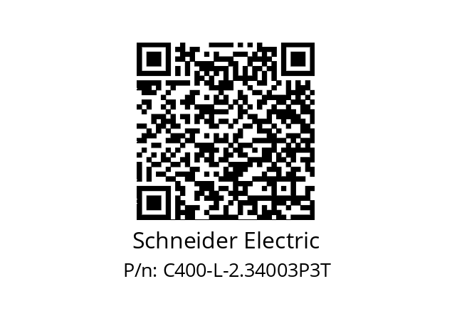   Schneider Electric C400-L-2.34003P3T