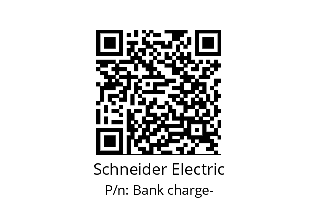   Schneider Electric Bank charge-