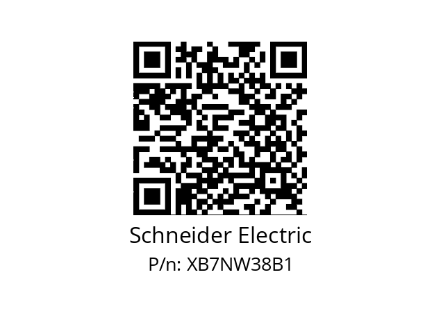   Schneider Electric XB7NW38B1