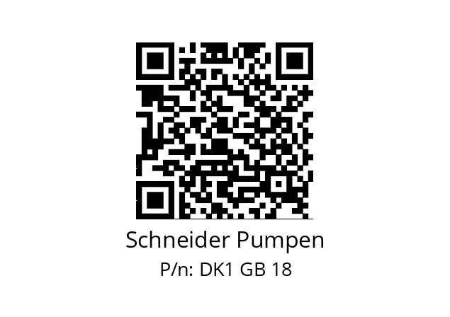   Schneider Pumpen DK1 GB 18