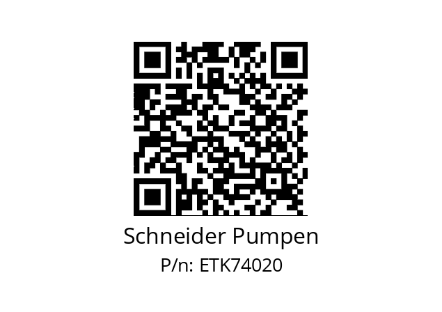   Schneider Pumpen ETK74020