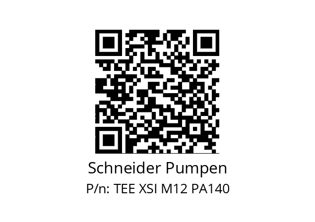   Schneider Pumpen TEE XSI M12 PA140