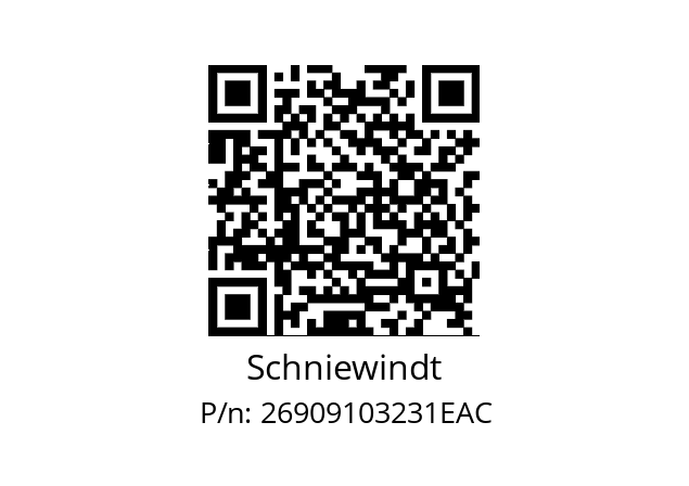   Schniewindt 26909103231EAC