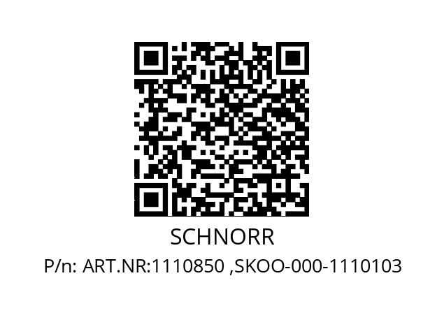   SCHNORR ART.NR:1110850 ,SKOO-000-1110103