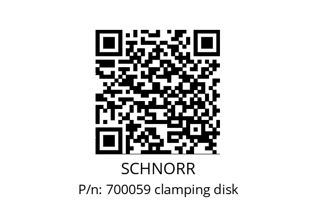   SCHNORR 700059 clamping disk