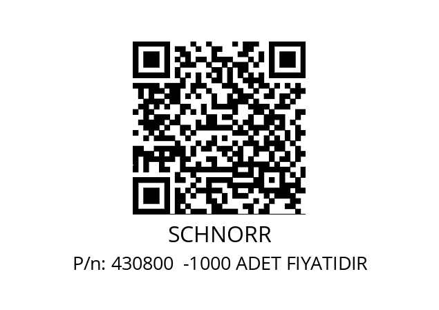   SCHNORR 430800  -1000 ADET FIYATIDIR