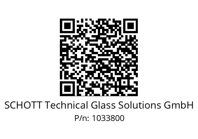   SCHOTT Technical Glass Solutions GmbH 1033800