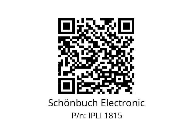   Schönbuch Electronic IPLI 1815