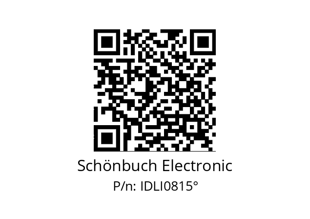   Schönbuch Electronic IDLI0815°