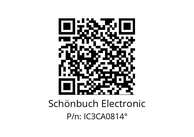   Schönbuch Electronic IC3CA0814°