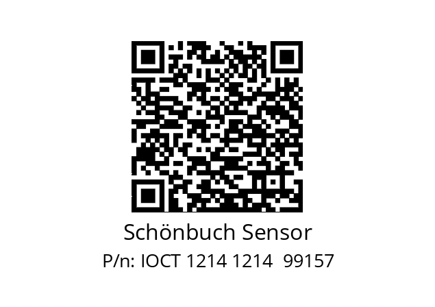   Schönbuch Sensor IOCT 1214 1214  99157