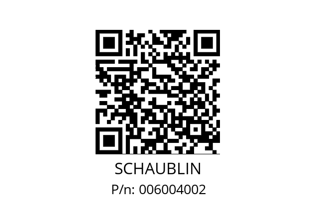   SCHAUBLIN 006004002