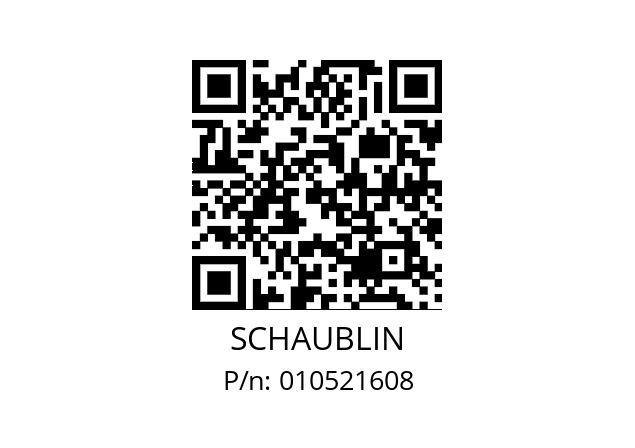   SCHAUBLIN 010521608