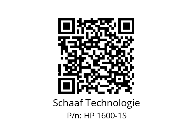   Schaaf Technologie HP 1600-1S