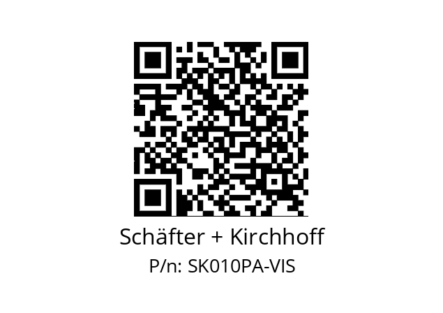   Schäfter + Kirchhoff SK010PA-VIS