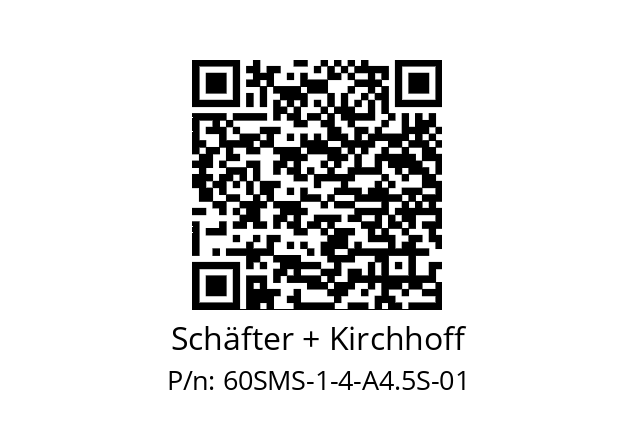   Schäfter + Kirchhoff 60SMS-1-4-A4.5S-01