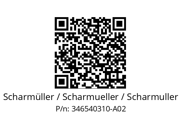   Scharmüller / Scharmueller / Scharmuller 346540310-A02