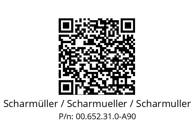   Scharmüller / Scharmueller / Scharmuller 00.652.31.0-A90