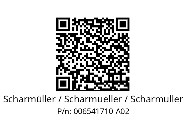   Scharmüller / Scharmueller / Scharmuller 006541710-A02