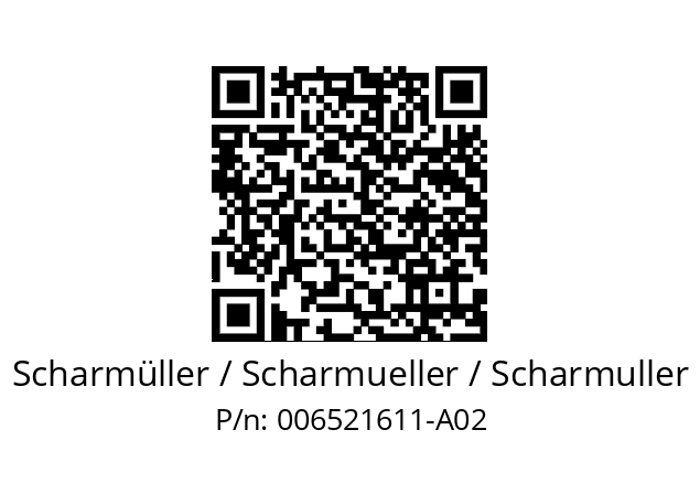   Scharmüller / Scharmueller / Scharmuller 006521611-A02