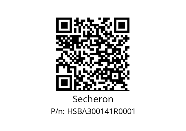   Secheron HSBA300141R0001