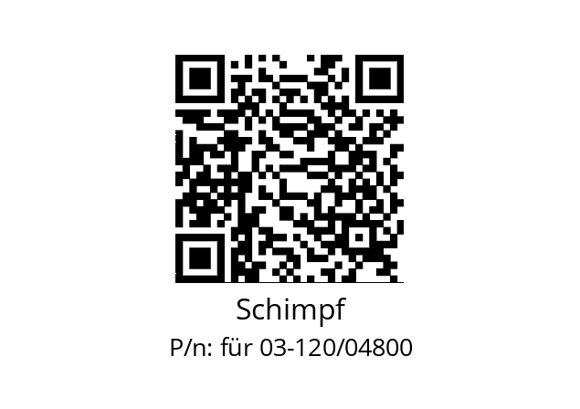   Schimpf für 03-120/04800