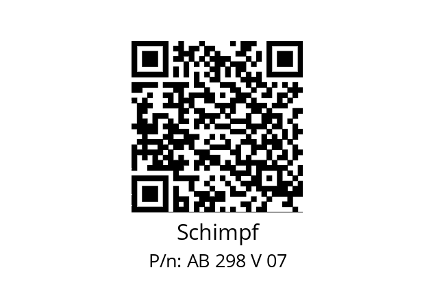   Schimpf AB 298 V 07