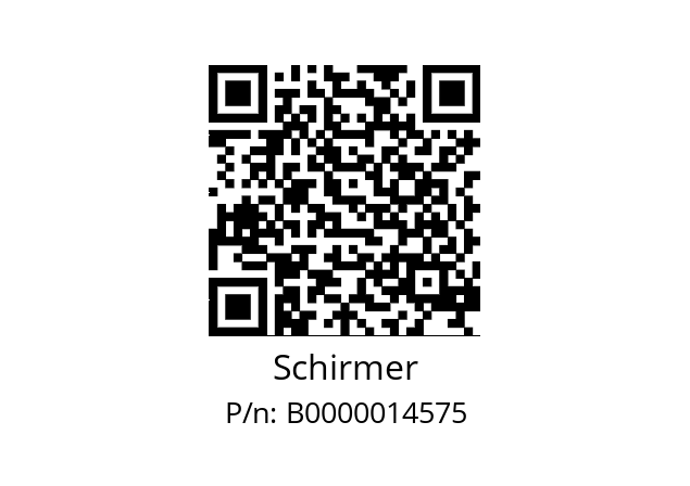   Schirmer B0000014575