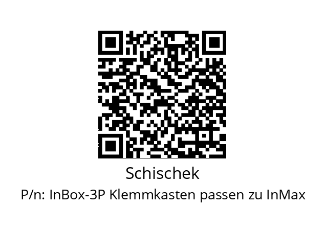   Schischek InBox-3P Klemmkasten passen zu InMax