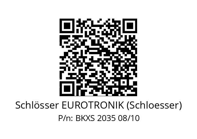   Schlösser EUROTRONIK (Schloesser) BKXS 2035 08/10