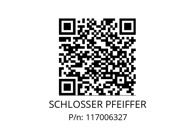   SCHLOSSER PFEIFFER 117006327